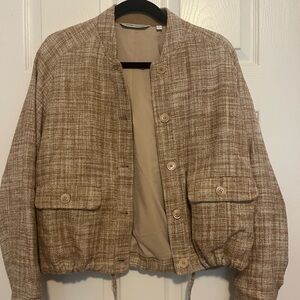 Women’s Peter Millar Peter Millar Valletta Tweed Effortless Bomber Jacket Size M